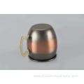 Stainless Steel Beer Mug with Vintage Copper Plating